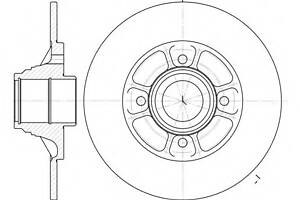 Тормозной диск для моделей: PEUGEOT (306), RENAULT (CLIO,19,19,19,19,19,MEGANE,MEGANE,MEGANE,MEGANE,CLIO,19,19)