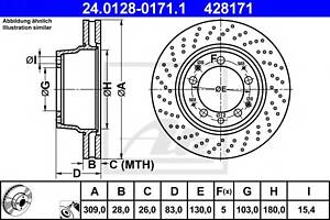 Тормозной диск   для моделей: PORSCHE (911)
