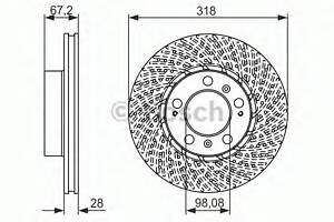 Тормозной диск для моделей: PORSCHE (BOXSTER, 911,911,911,911,BOXSTER,911,CAYMAN,911)