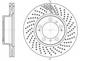 Гальмівний диск для моделей:PORSCHE (BOXSTER,911,911,911,911,BOXSTER,CAYMAN,CAYMAN)