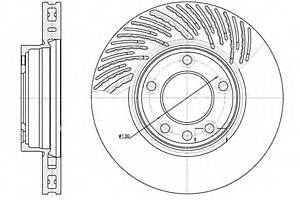 Диск гальмівний для моделей:PORSCHE (CAYENNE), VOLKSWAGEN (TOUAREG,TOUAREG)