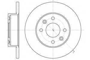 Тормозной диск для моделей: RENAULT (FUEGO, 18,18,18)