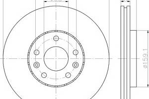 Тормозной диск для моделей: RENAULT (LAGUNA, LAGUNA,LAGUNA,MEGANE,MEGANE,MEGANE,SCENIC,GRAND-SCENIC,MEGANE,LATITUDE)