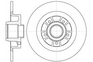 Тормозной диск   для моделей: RENAULT (LAGUNA, LAGUNA,SCENIC,GRAND-SCENIC)