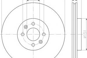 Тормозной диск для моделей: RENAULT (SCENIC, GRAND-SCENIC)