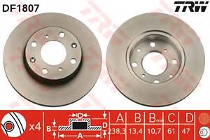 Тормозной диск для моделей: ROVER (200, CABRIOLET,400,400,400)