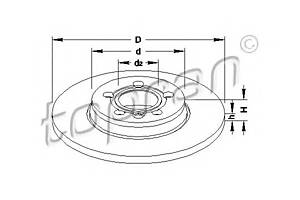 Тормозной диск для моделей: SEAT (ALHAMBRA), VOLKSWAGEN (TRANSPORTER,SHARAN,TRANSPORTER,TRANSPORTER)