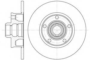 Тормозной диск для моделей: SEAT (TOLEDO), VOLKSWAGEN (PASSAT,PASSAT,GOLF,GOLF,VENTO,CORRADO)