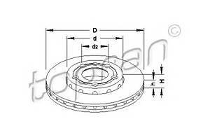 Тормозной диск для моделей: SKODA (FABIA, FABIA,FABIA,FABIA), VOLKSWAGEN (POLO,POLO,FOX)