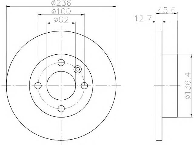 Тормозной диск для моделей: SKODA (FAVORIT, FAVORIT,FELICIA,FELICIA,FELICIA,FAVORIT,FELICIA,FELICIA), VOLKSWAGEN (CADD