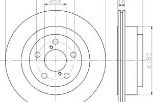 Гальмівний диск для моделей: SUBARU (IMPREZA, IMPREZA, IMPREZA, IMPREZA, IMPREZA)