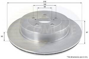 Тормозной диск для моделей: SUBARU (IMPREZA)
