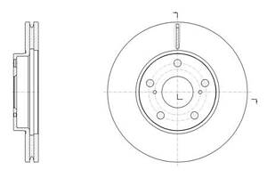 Тормозной диск для моделей: TOYOTA (AURIS, AURIS,COROLLA)
