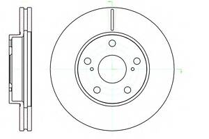 Гальмівний диск для моделей: TOYOTA (AURIS, COROLLA, AURIS)