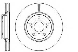 Тормозной диск для моделей: TOYOTA (AURIS, COROLLA,AVENSIS,AVENSIS,VERSO)