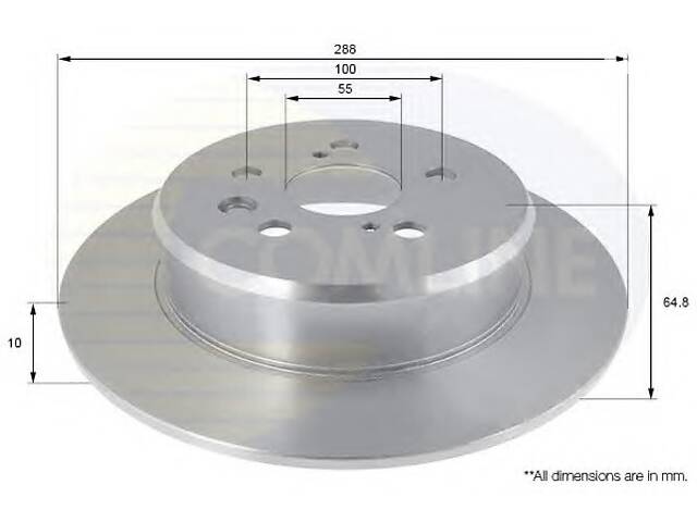 Тормозной диск для моделей: TOYOTA (AVENSIS, AVENSIS,AVENSIS)