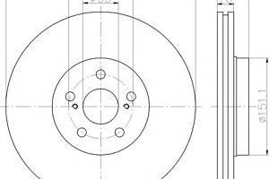 Тормозной диск для моделей: TOYOTA (AVENSIS, AVENSIS,AVENSIS)