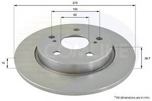 Тормозной диск для моделей: TOYOTA (COROLLA, AURIS,COROLLA,AURIS,AURIS,COROLLA), VOLKSWAGEN (PASSAT)