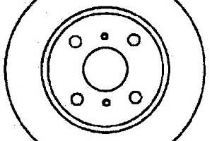 Тормозной диск для моделей: TOYOTA (COROLLA, COROLLA,COROLLA)