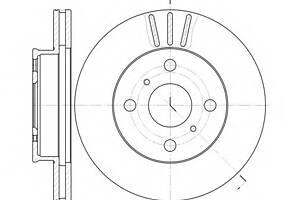 Тормозной диск для моделей: TOYOTA (CRESSIDA, CARINA,CARINA,CARINA)
