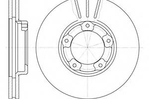 Тормозной диск для моделей: TOYOTA (HILUX, HIACE,HIACE,DYNA,DYNA), VOLKSWAGEN (TARO)