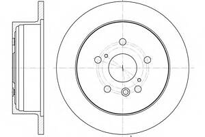 Гальмівний диск для моделей: TOYOTA (PICNIC, PREVIA, AVENSIS)