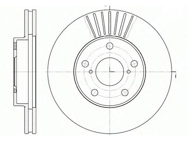 Гальмівний диск для моделей: TOYOTA (RAV-4)