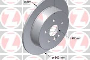 Тормозной диск для моделей: TOYOTA (RAV-4)
