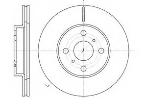 Тормозной диск для моделей: TOYOTA (YARIS, YARIS,MR)