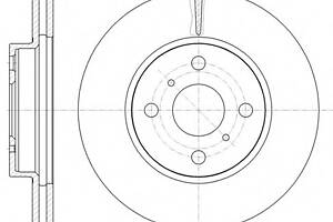 Тормозной диск для моделей: TOYOTA (YARIS, YARIS)