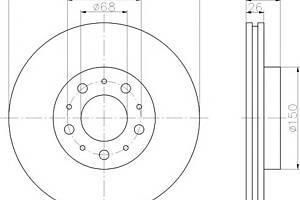 Тормозной диск   для моделей: VOLVO (850, 940,940,940,960,960,V70,S90,V90,C70,S70,C70,850,940)