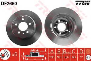 Тормозной диск   для моделей: VOLVO (850, V70,C70,S70,C70,850)