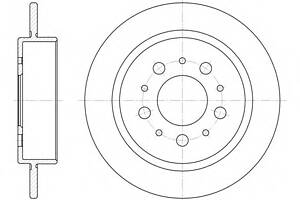 Тормозной диск   для моделей: VOLVO (940, 960,960,740,760,760,780)