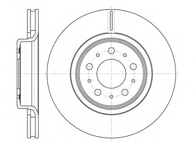 Тормозной диск для моделей: VOLVO (V70, C70,S70,C70,XC70)
