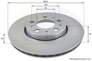 Гальмівний диск для моделей: VOLVO (V70, S70, S80, V70, S60, XC70)