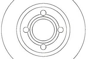 Тормозной диск для моделей: AUDI (80, 80,COUPE,CABRIOLET)