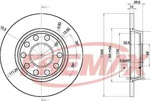 Тормозной диск для моделей: AUDI (A4, A4,A4,A4,A4), SEAT (EXEO,EXEO)