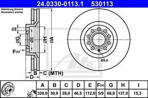 Тормозной диск для моделей: AUDI (A4, A6,A6,A4,ALLROAD,A4,A4,A4,A4,A4), SEAT (EXEO,EXEO)