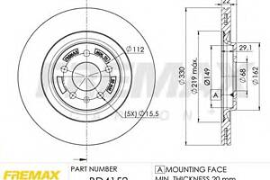 Тормозной диск для моделей: AUDI (A5, A4,A4,Q5,A5,A5,A8,A7,A6,A6,A6)