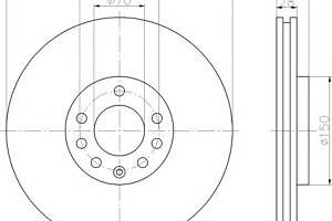 Тормозной диск для моделей: CADILLAC (BLS, BLS), CHEVROLET (VECTRA), HOLDEN (VECTRA,VECTRA), OPEL (VECTRA,VECTRA,SIGNUM