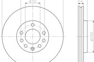 Тормозной диск для моделей: CADILLAC (BLS, BLS), CHEVROLET (VECTRA,VECTRA), FIAT (CROMA), HOLDEN (VECTRA,VECTRA), OPEL