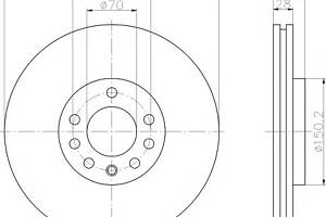 Тормозной диск для моделей: CADILLAC (BLS, BLS), CHEVROLET (VECTRA,VECTRA), HOLDEN (VECTRA,VECTRA), OPEL (VECTRA,VECTRA