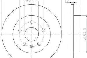 Тормозной диск для моделей: CHEVROLET (MALIBU), HOLDEN (MALIBU), OPEL (INSIGNIA,INSIGNIA,INSIGNIA), SAAB (9-5), VAUXHA