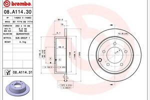 Тормозной диск для моделей: CHRYSLER (SEBRING), DODGE (CALIBER,AVENGER), JEEP (COMPASS)