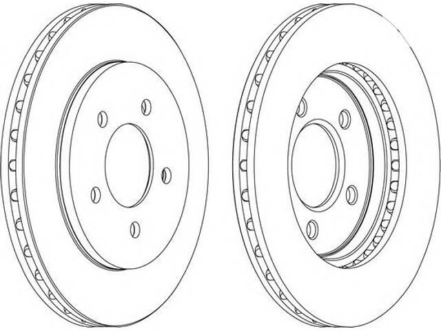 Тормозной диск для моделей: CHRYSLER (VOYAGER), DODGE (CARAVAN), PLYMOUTH (VOYAGER)