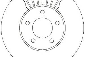 Гальмівний диск для моделей: CHRYSLER (VOYAGER, GRAND, TOWN), DODGE (CARAVAN), FIAT (FREEMONT)