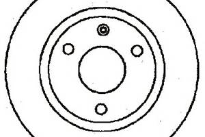 Тормозной диск для моделей: CITROËN (AX, SAXO), MEGA (CLUB), PEUGEOT (106,106,106)