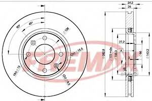 Тормозной диск для моделей: CITROËN (BERLINGO, BERLINGO,XSARA,XSARA,XSARA,XSARA,C5,C5,C3,C4,C4,C5,C5,C4,C4,C5,BERLINGO,