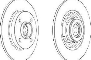 Диск гальмівний для моделей:CITROËN (C4,C4,C4), PEUGEOT (307,307,307,307)