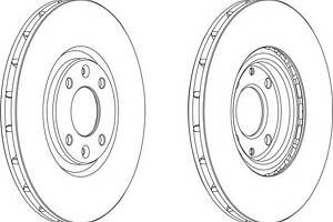 Диск гальмівний для моделей:CITROËN (C4,C4,DS4,DS5), PEUGEOT (308,308,308,3008,5008,208)